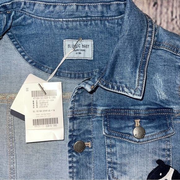 Blue dog denim jacket size 6-7 - Picture 4 of 5